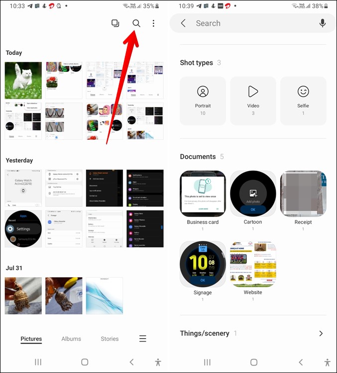 Samsung Gallery Search Images