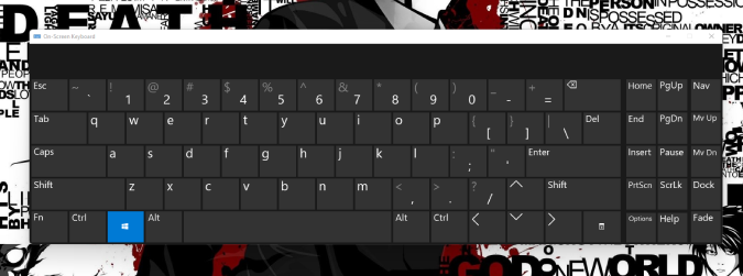 old On-screen Keyboard on Windows 11