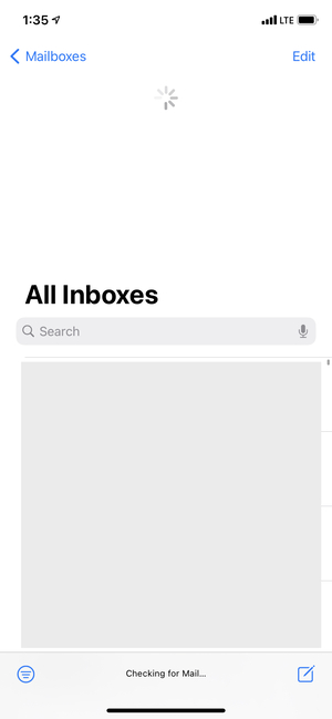 Refresh Mail app if iPhone is not showing emails in inbox 