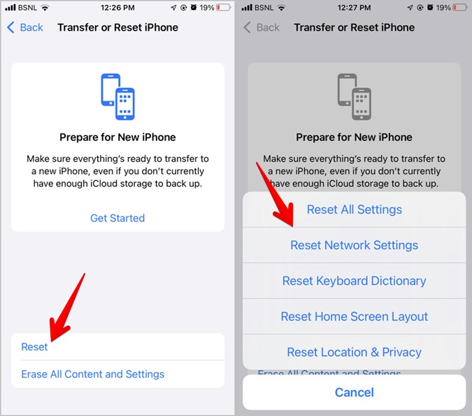 Fix iPhone Cannot Receive Calls Reset Network Settings