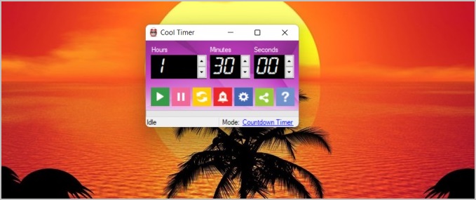 cool timer background