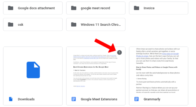 Notification on Google Drive about Tasks 