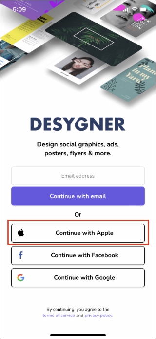 use sign in with apple