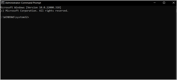 command prompt or cmd interface