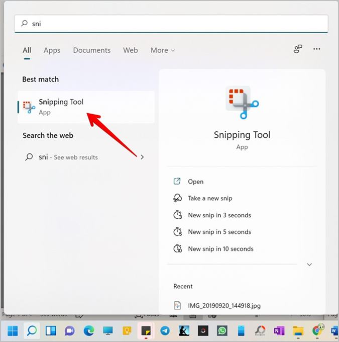 Snipping Tool Windows 11 Location pc