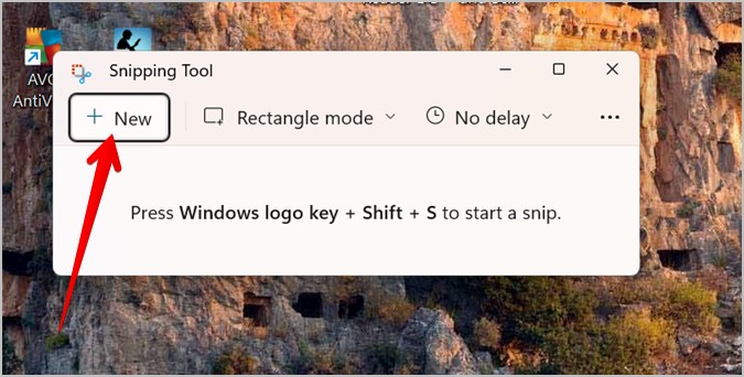 Using Snipping tool windows 11