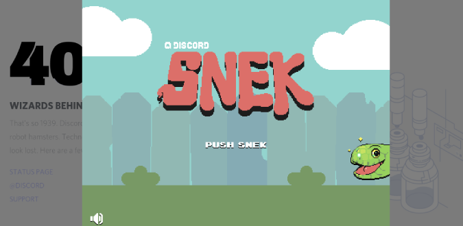 Playing SNEK Game on Discord 