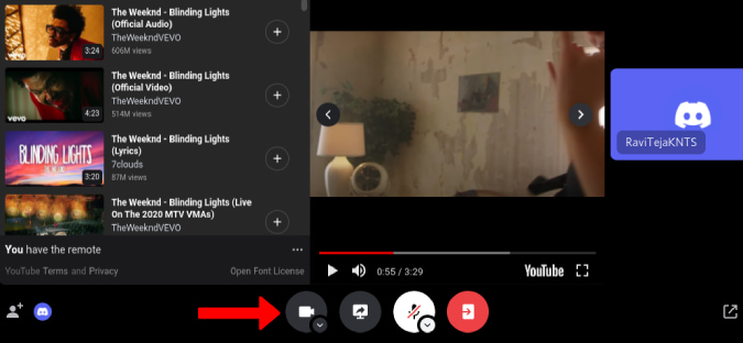 Turning on Video in Watch Together