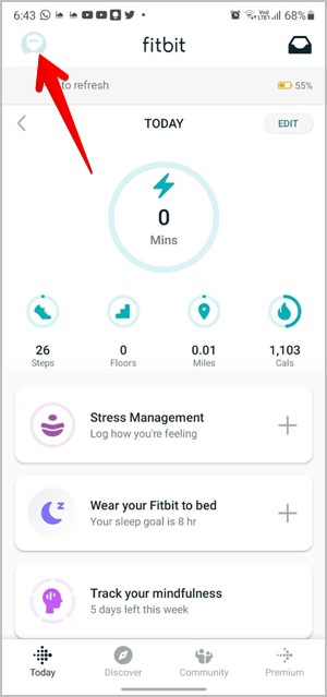 Fitbit Notifications Profile Picture