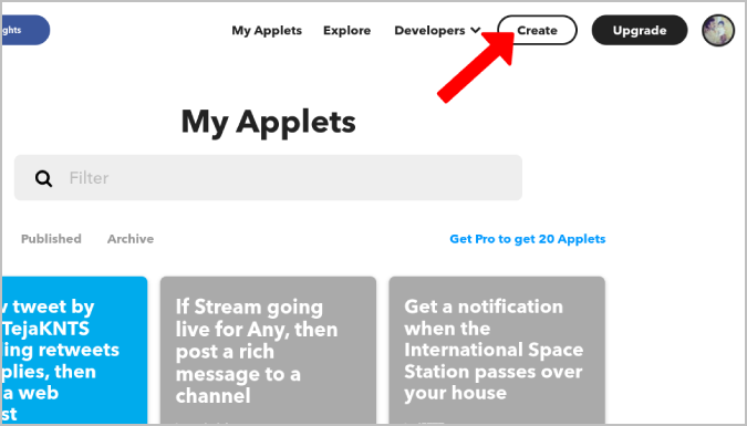 creating a new applet 