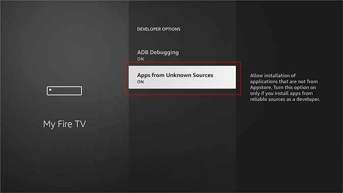 install apps from unknown sources in fire tv stick