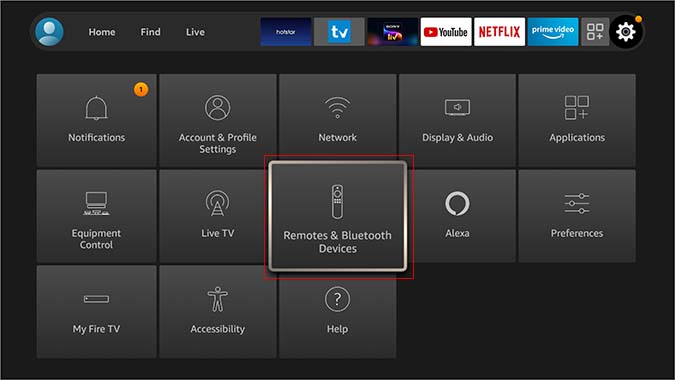 pair new bluetooth remote in fire tv stick app