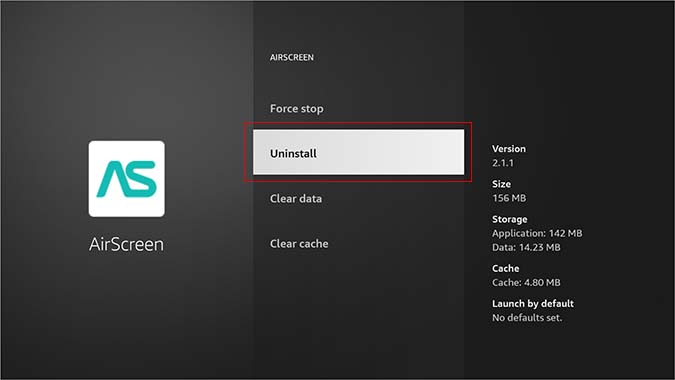 remove apps on fire tv stick