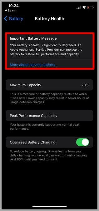 Battery Health iPhone