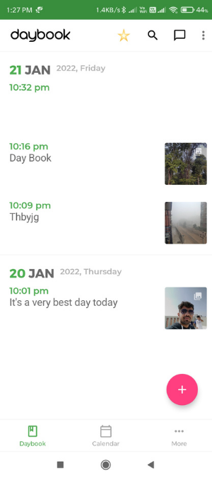 Daybook La mejor aplicación de diario para Android y iPhone