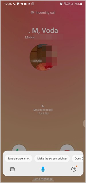 Samsung Answer Call Bixby Voice
