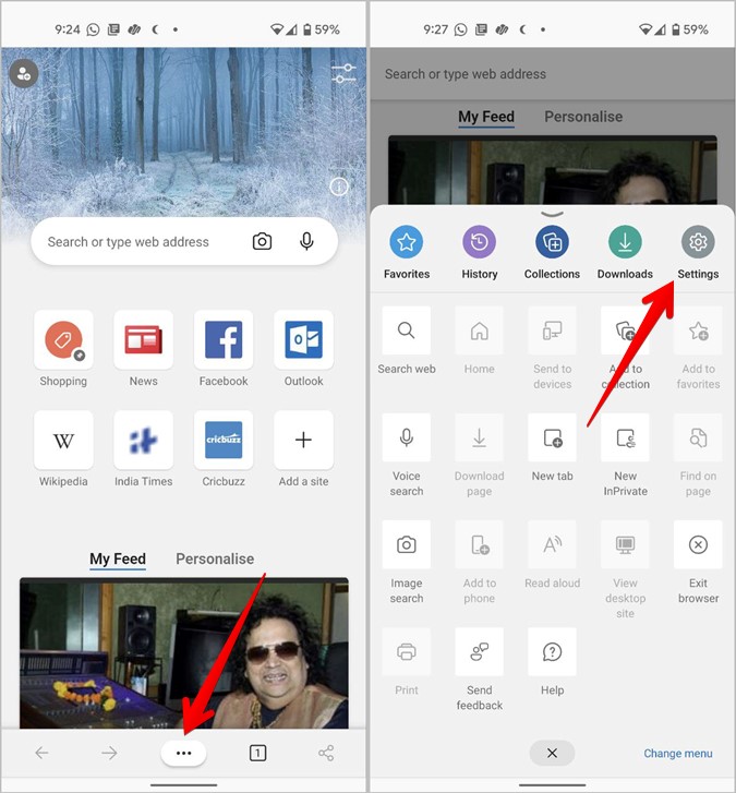 Microsoft Edge Default Browser Android App Settings