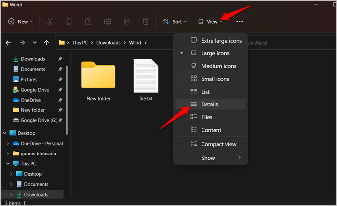 view file details in windows file explorer