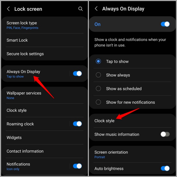 Top 2 Ways to Change Lock Screen and AOD Clock Style on Samsung Galaxy  Phones - TechWiser