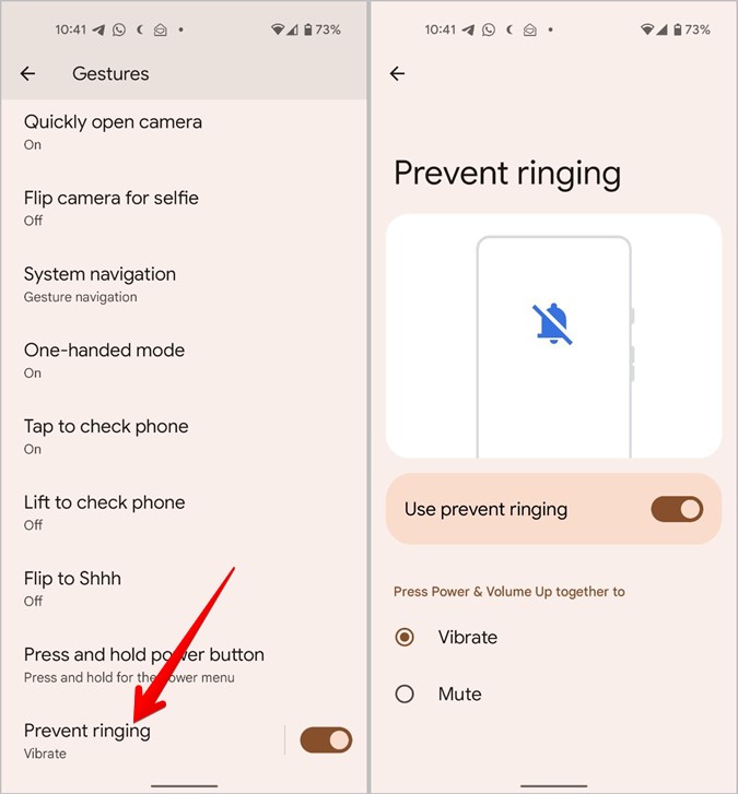 Google Pixel Prevent RInging