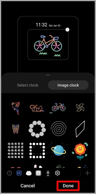 Set Image AOD Clock on Samsung Phone