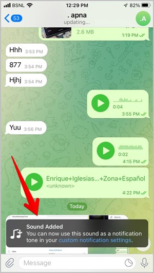 Telegram Save Audio Message