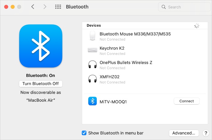 remove bluetooth mouse