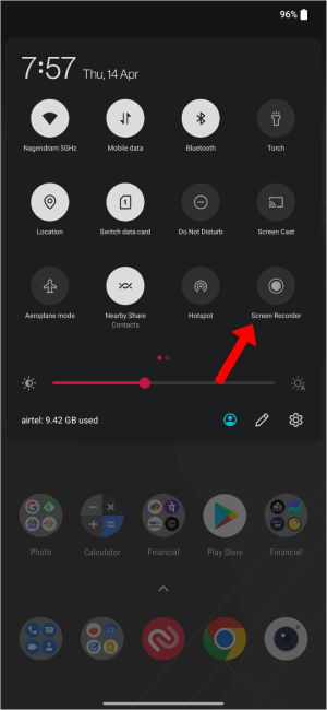 Using Screen Recorder on Android