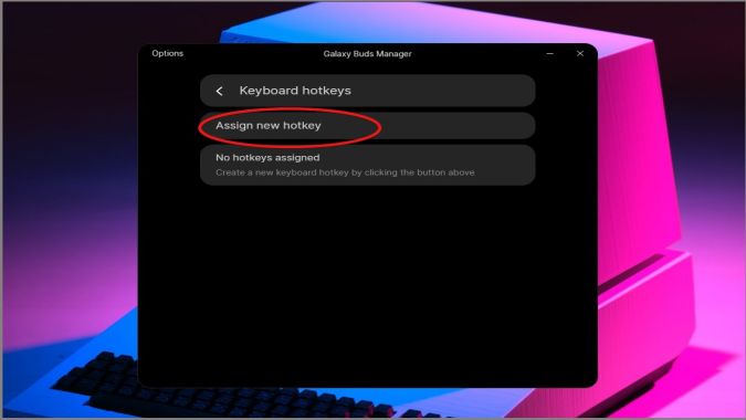 Galaxy Buds Manager Hotkeys for Buds Assign Keys
