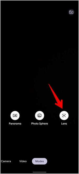 Google Camera lens Mode