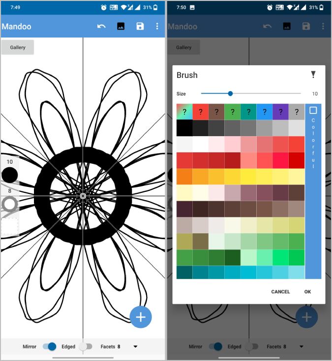 Mandoo Android Mandala Drawing App