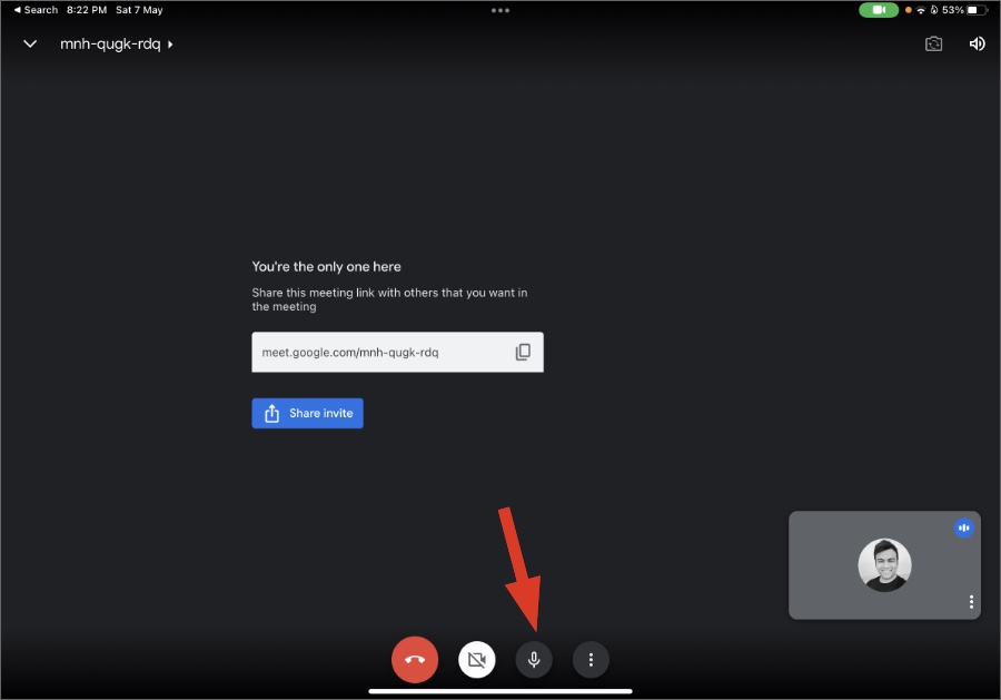 enable microphone in video calling apps on iPad