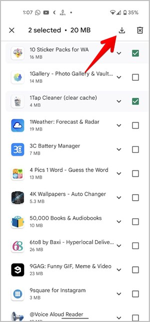 Android Play Store Install Multiple Apps