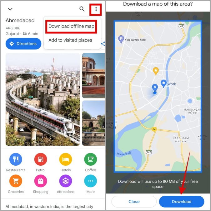Descargar Google Maps sin conexión