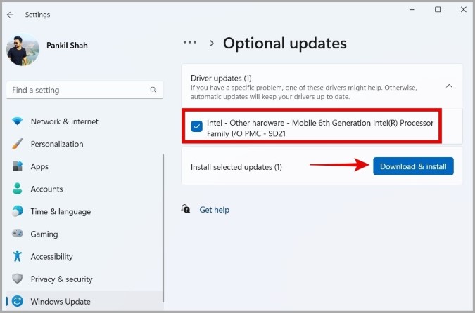 Install Driver Updates on Windows 11