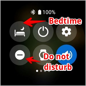 Samsung Galaxy Watch Bedtime DND icon