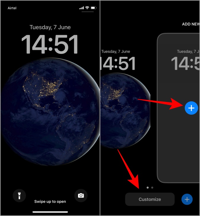 iphone lock screen customize options