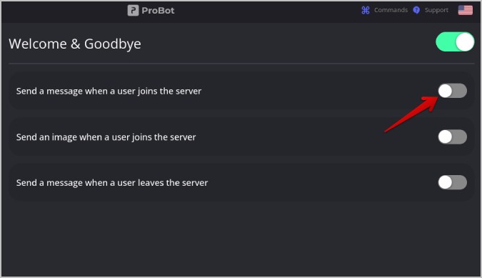 Send a message when a user joins the server