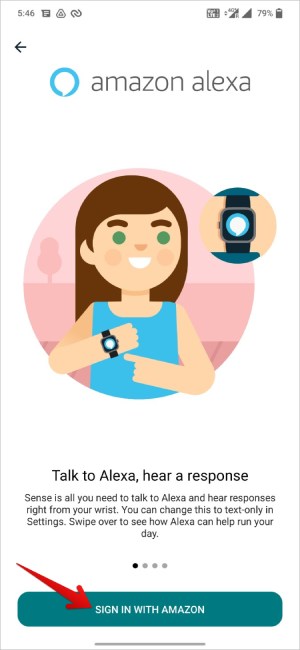 Sign in with Amazon for Alexa on Fitbit