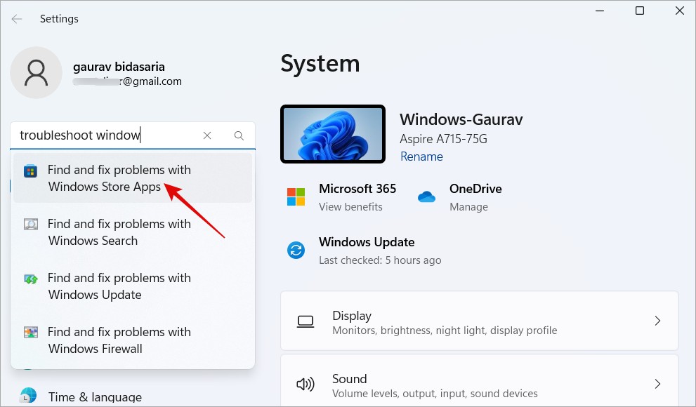 microsoft store troubleshooter option in windows 11