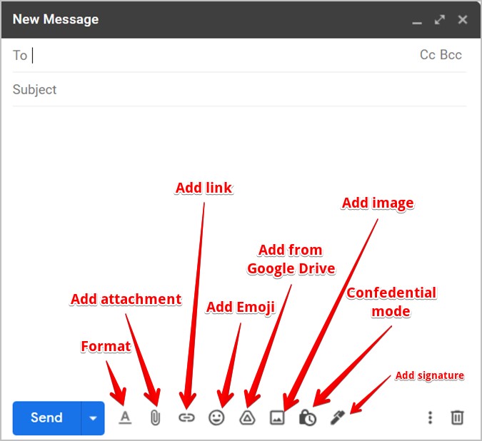 Gmail New Message Icons