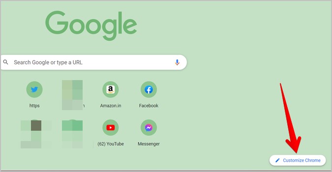 Google Chrome Customize Colors