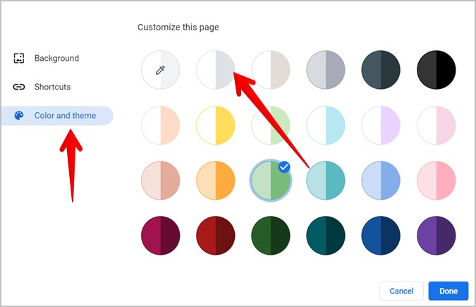 Google Chrome Theme Change Color