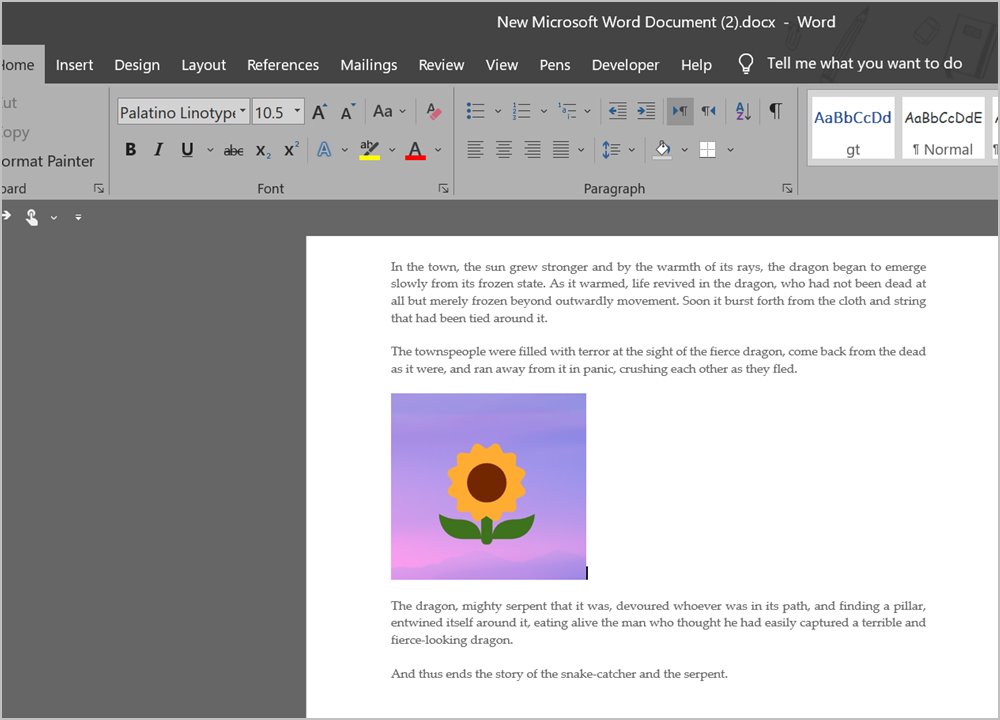 Microsoft Word Text Box Image Align