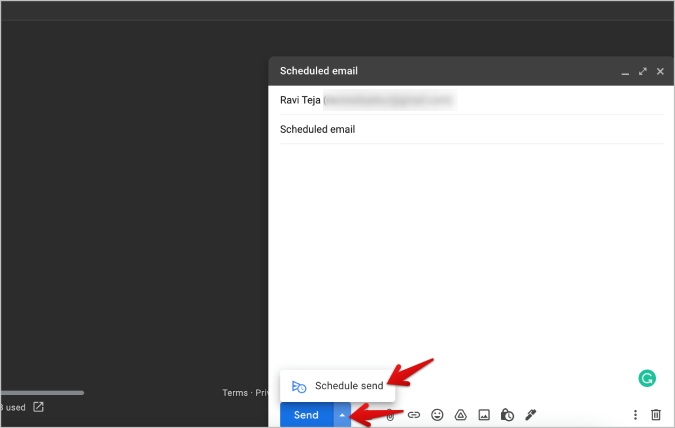 Schedule send on Gmail in offline mode