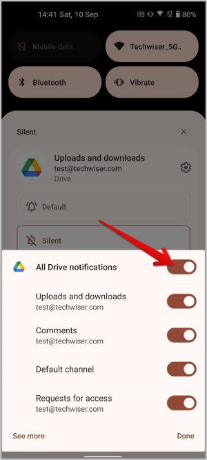 Desactivar todas las notificaciones de una aplicación de Android