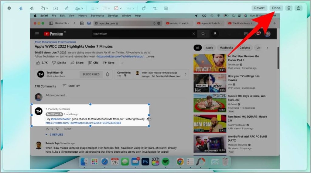 Cropping Area for Highlighting in Preview Editor on Mac