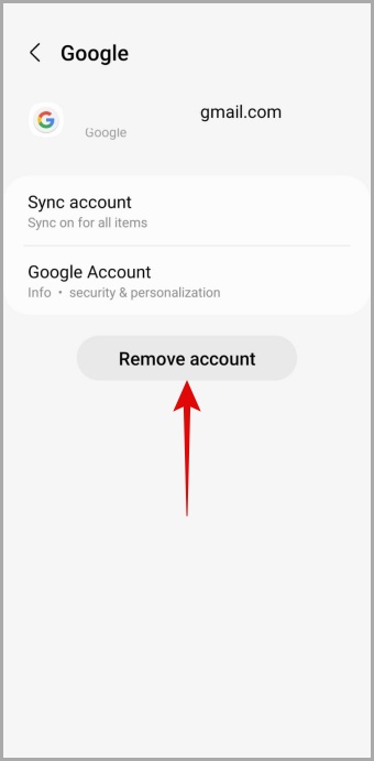 Eliminar cuenta de Google de Android