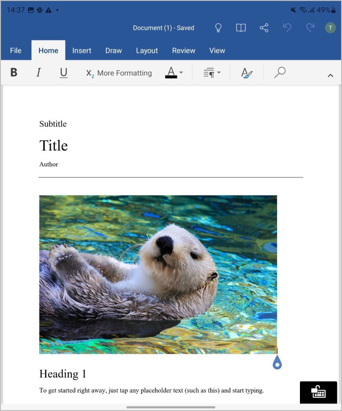 Microsoft Office en Galaxy Fold