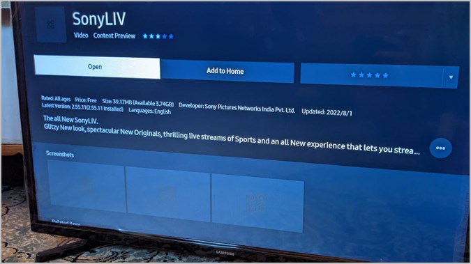 How to manage apps on Samsung smart TV?